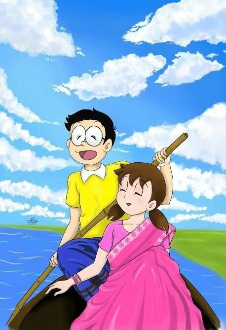 Nobita and Shizuka Love Wallpaper Nobita and Shizuka Love Wallpaper