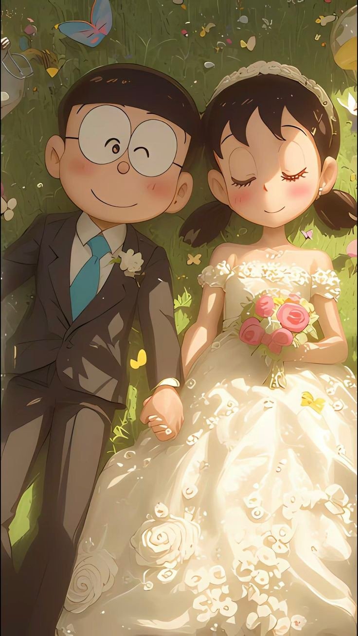 Nobita and Shizuka Love Wallpaper Nobita and Shizuka Love Wallpaper