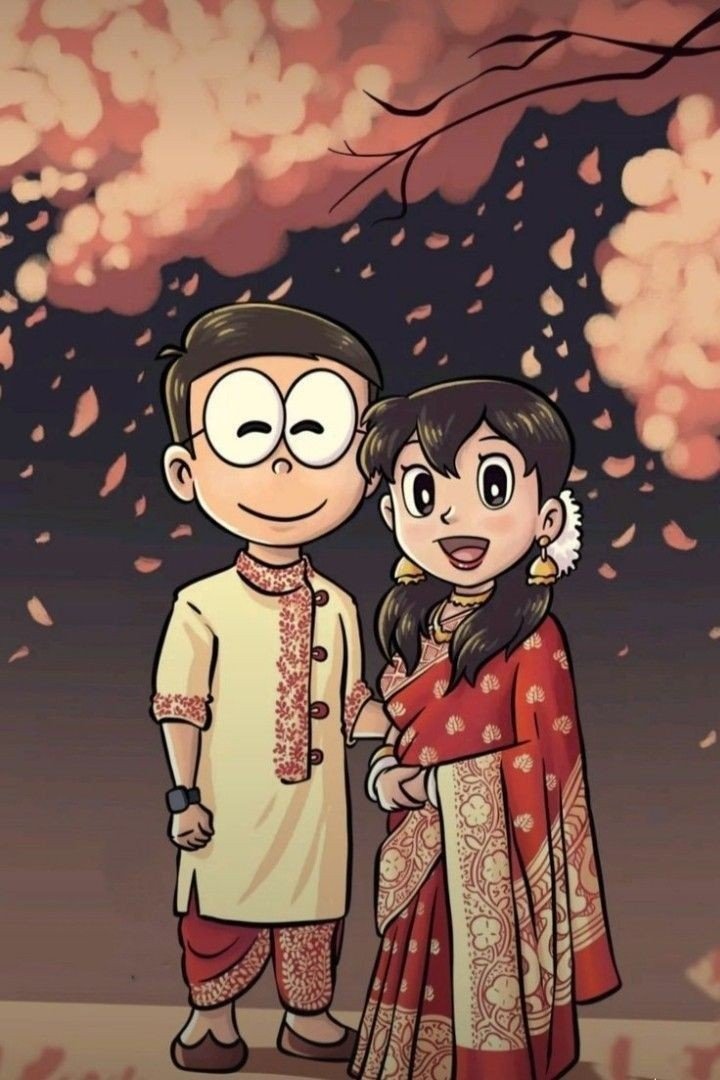 Nobita and Shizuka Love Wallpaper Nobita and Shizuka Love Wallpaper