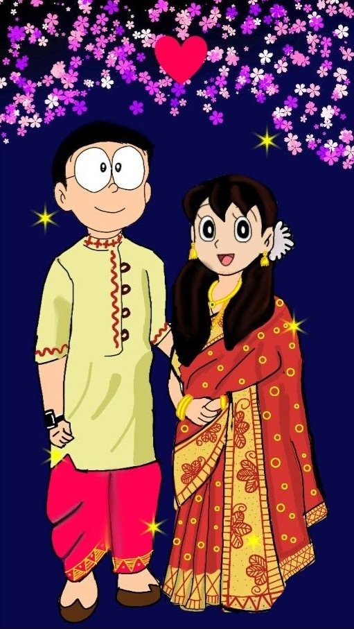 Nobita and Shizuka wallpaper Nobita and Shizuka wallpaper